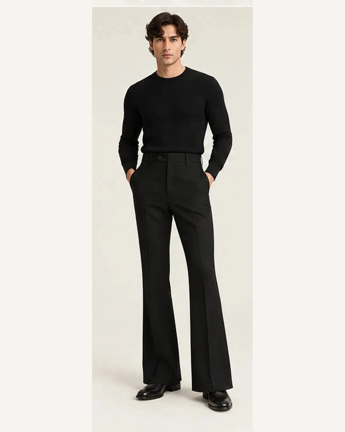 DFCOLOR::Black::onbody — Walnut High-Rise Flare Trousers; 4:5 full-image reframed without crop