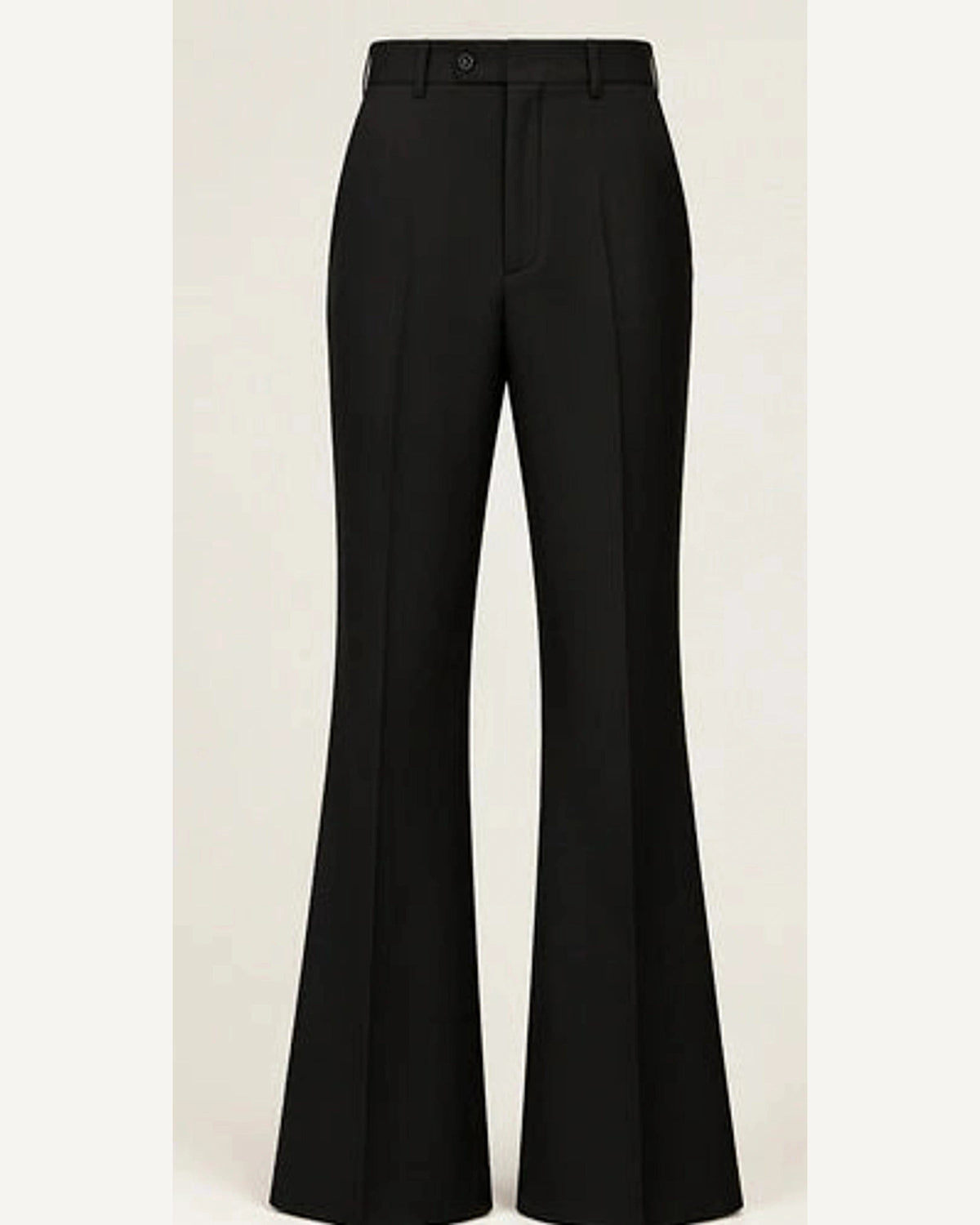 DFCOLOR::Black::product — Walnut High-Rise Flare Trousers; 4:5 full-image reframed without crop