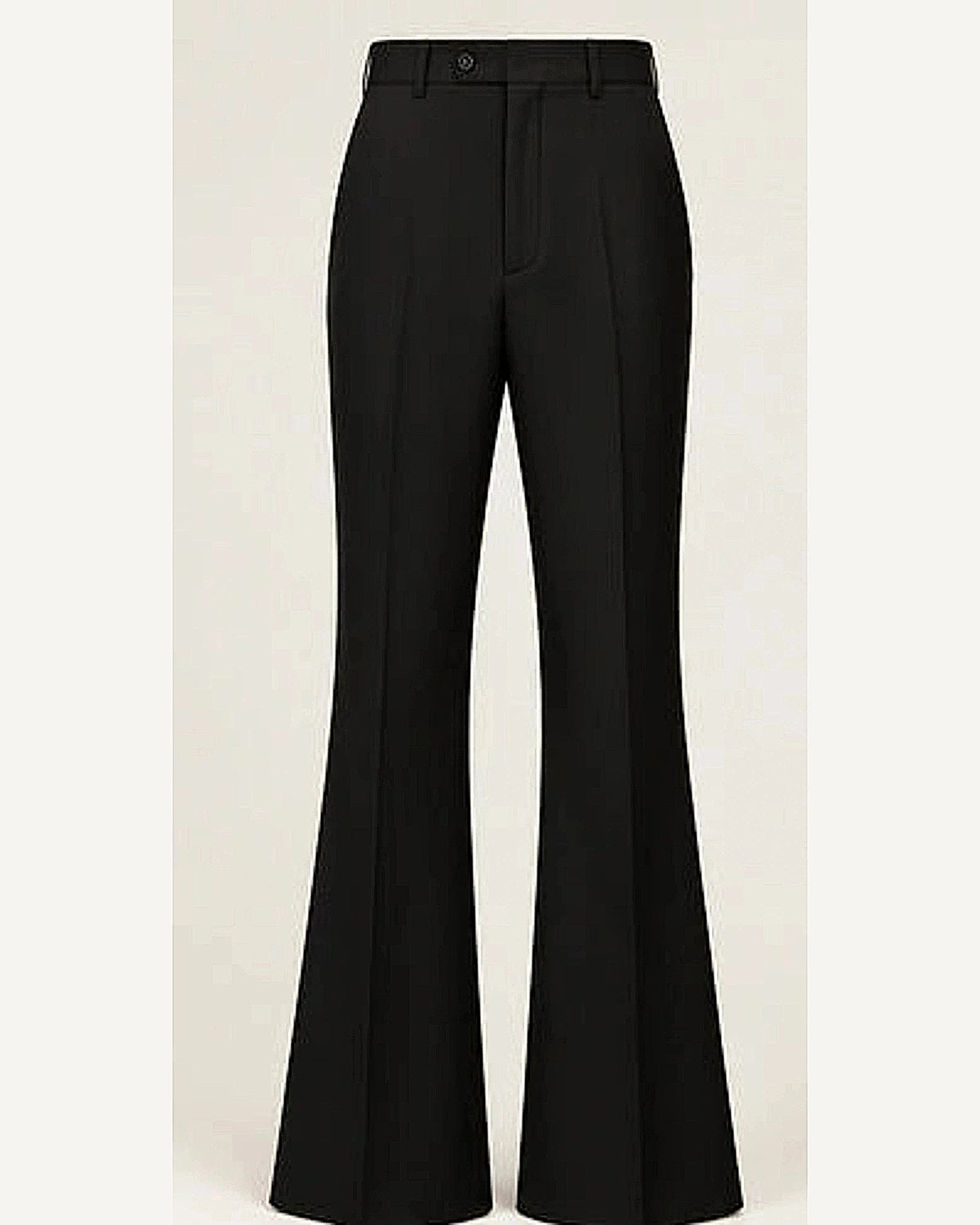 DFCOLOR::Black::product — Walnut High-Rise Flare Trousers; 4:5 full-image reframed without crop