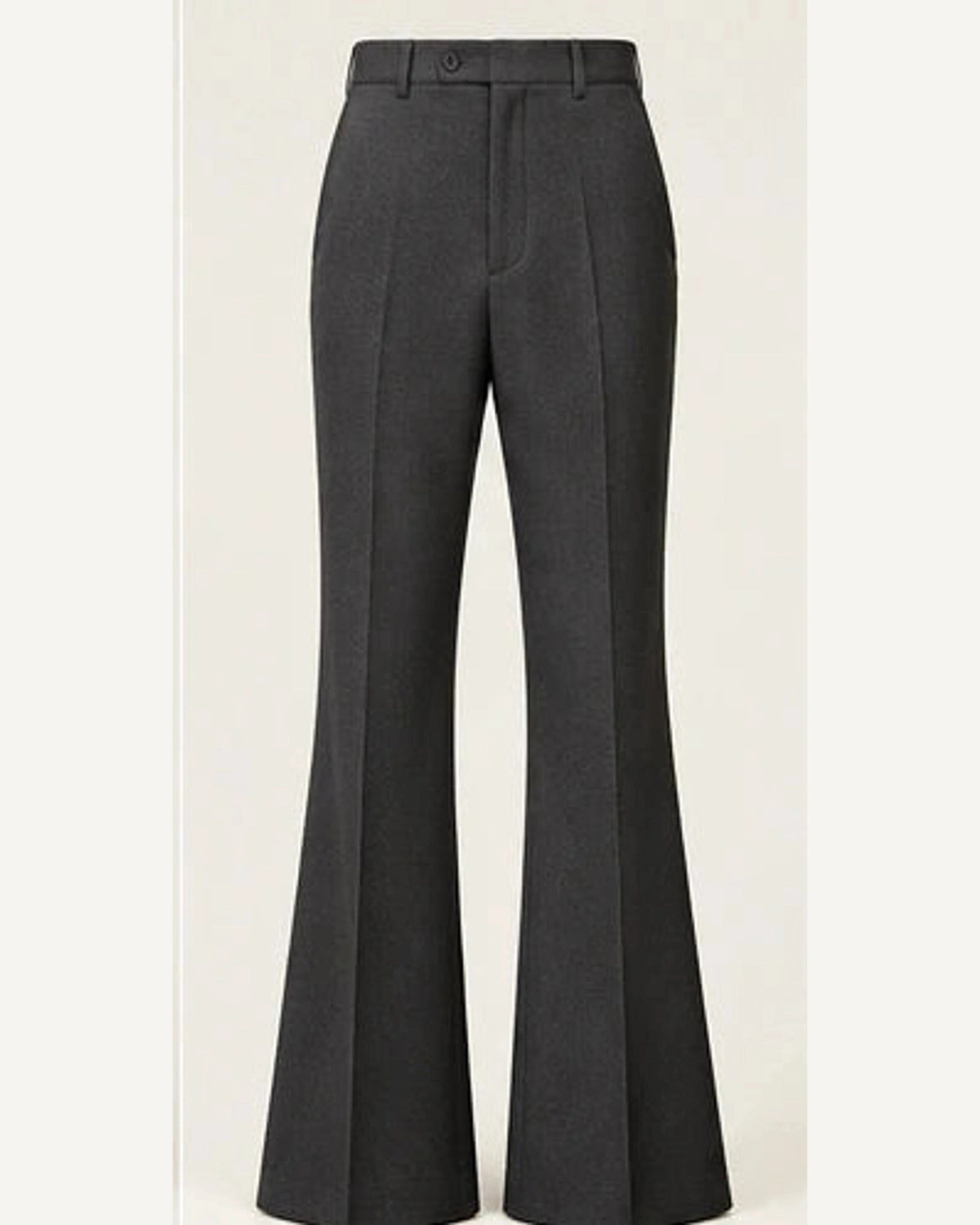 DFCOLOR::Charcoal::product — Walnut High-Rise Flare Trousers; 4:5 full-image reframed without crop