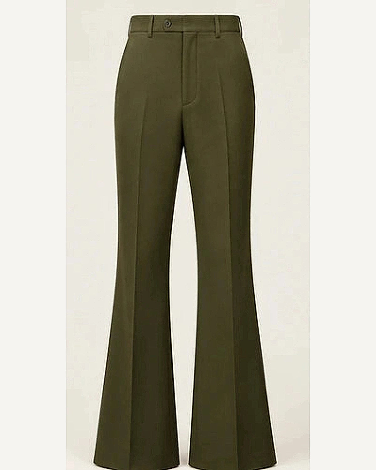 DFCOLOR::Olive::product — Walnut High-Rise Flare Trousers; 4:5 full-image reframed without crop