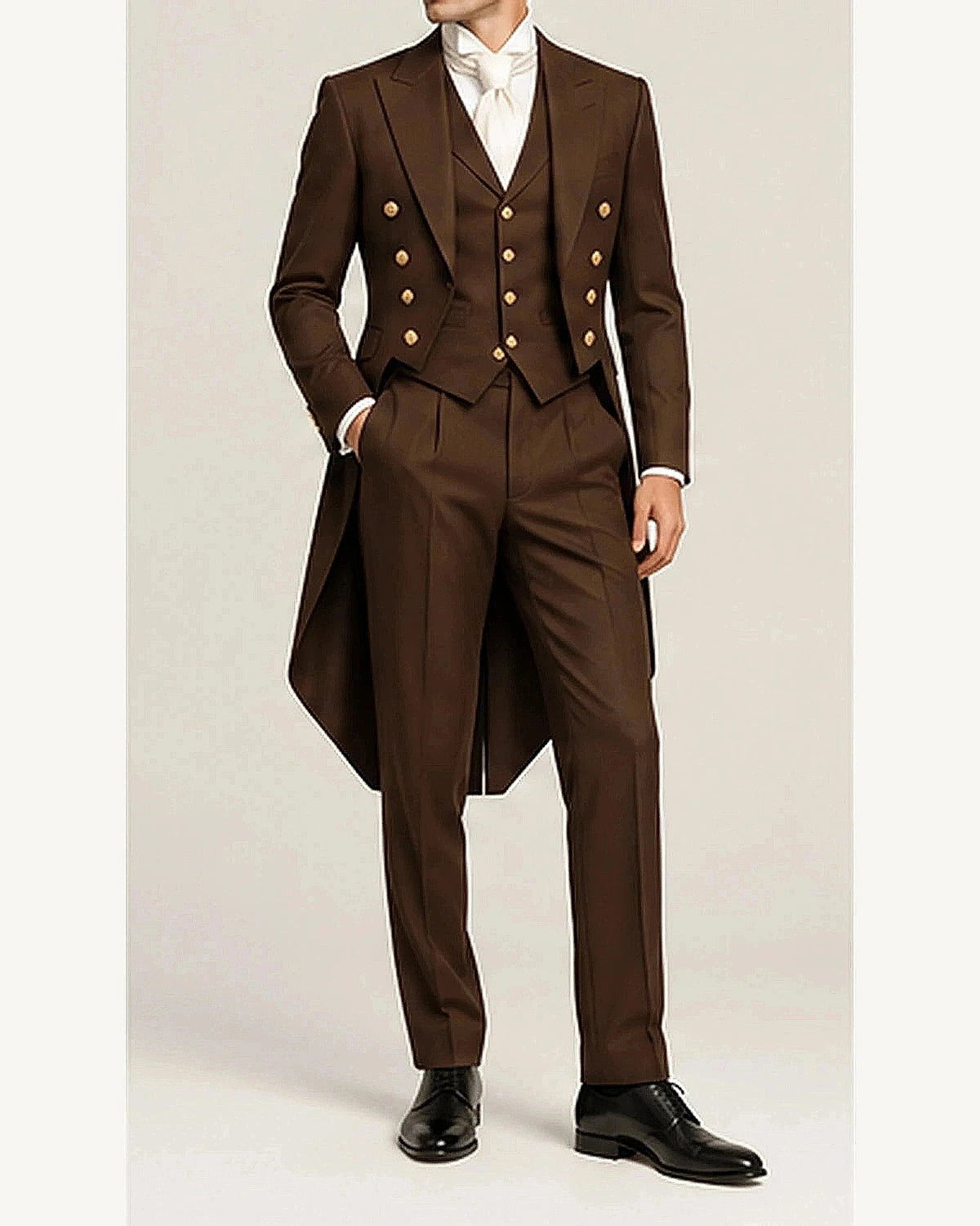 DFCOLOR::Chocolate::onbody — Regency Tailcoat Formal Set