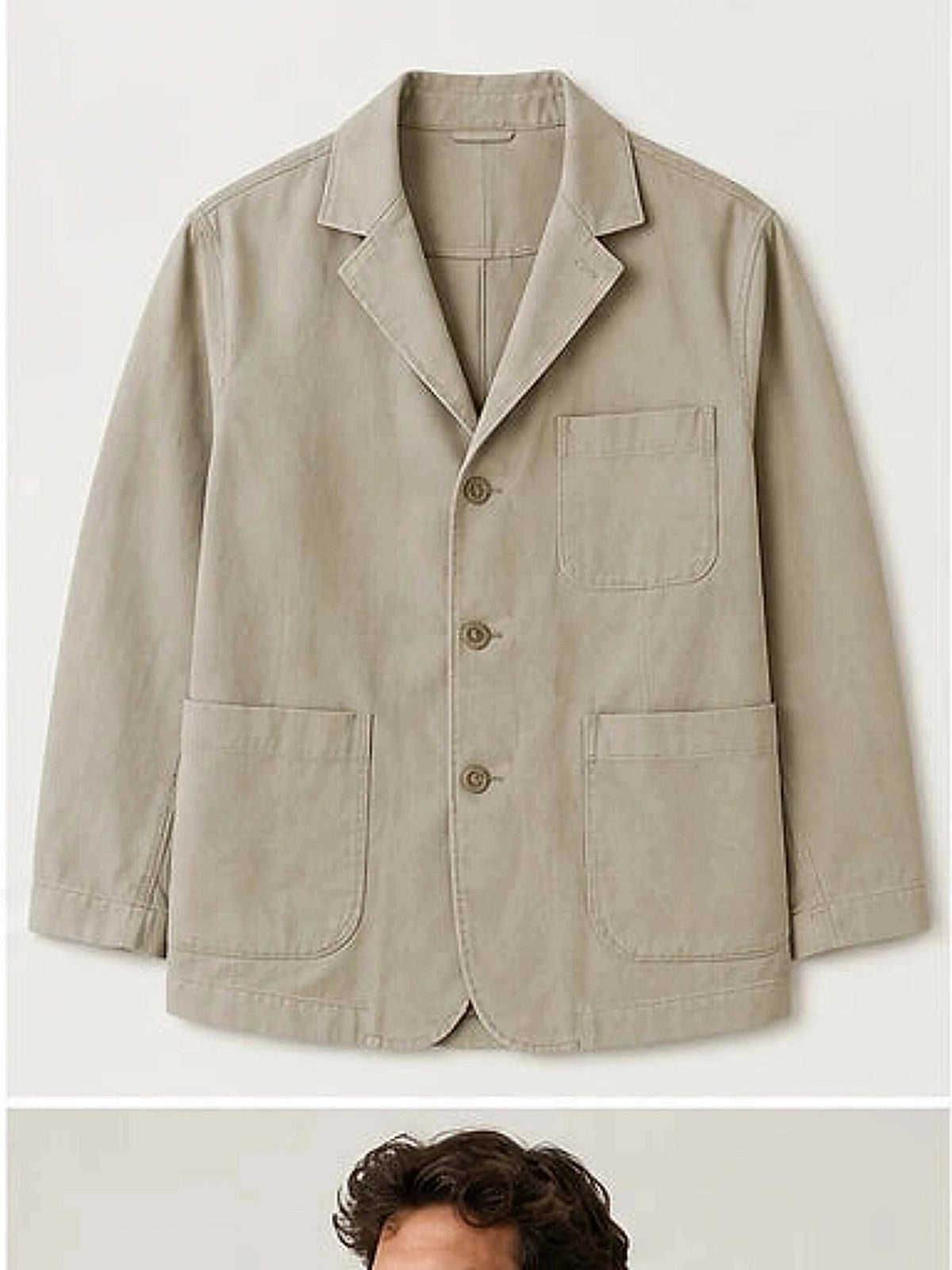 DFCOLOR::Stone::product — Indigo Chore Blazer