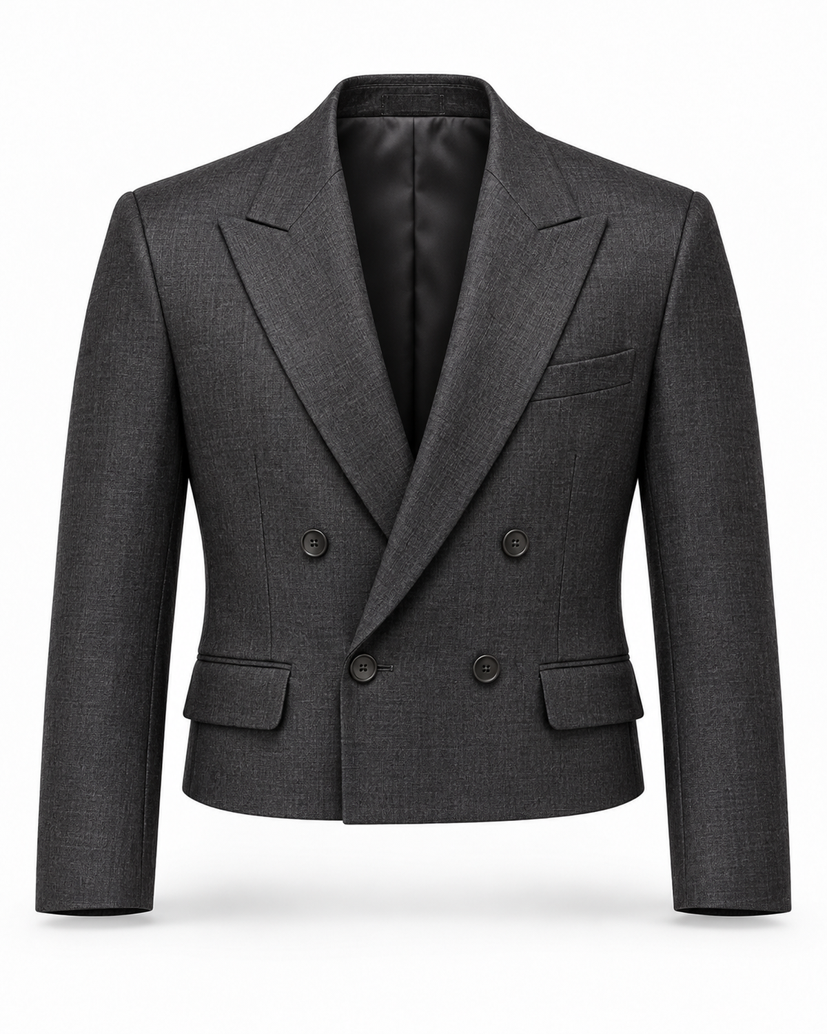DFCOLOR::Charcoal::V4 AI product-front studio image; garment-only, approved mother-image visual