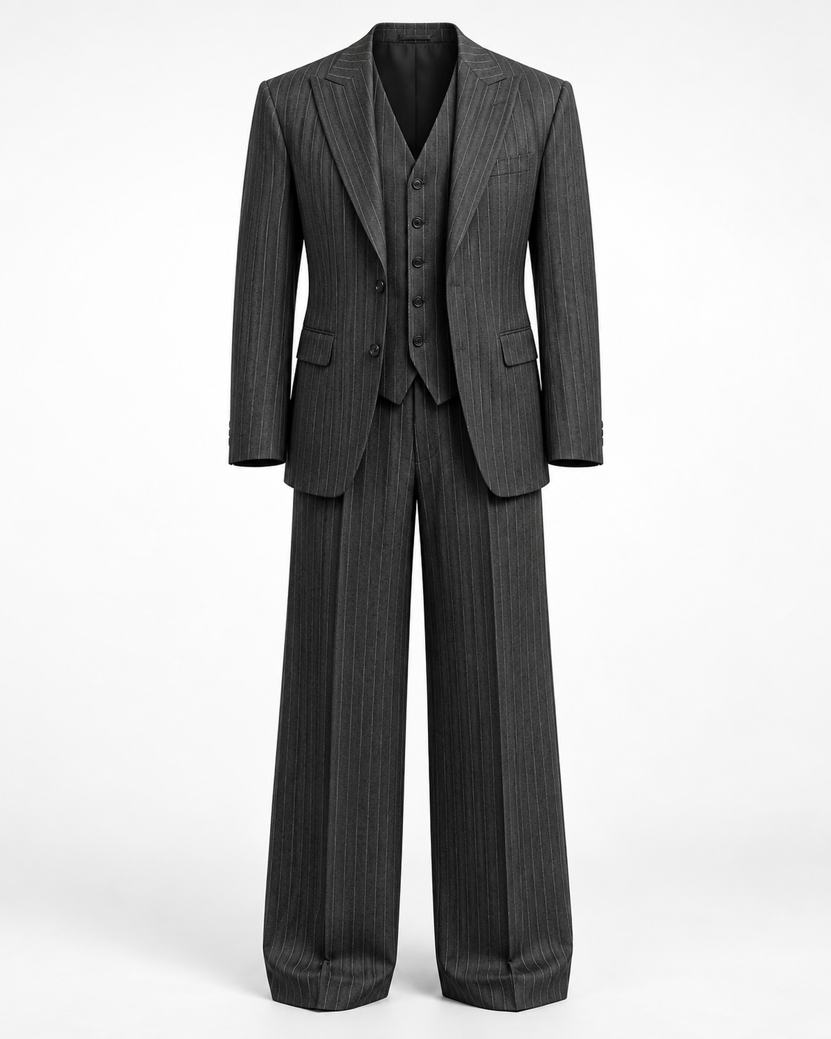 DFCOLOR::Charcoal::V4 AI product-front studio image; garment-only, approved mother-image visual
