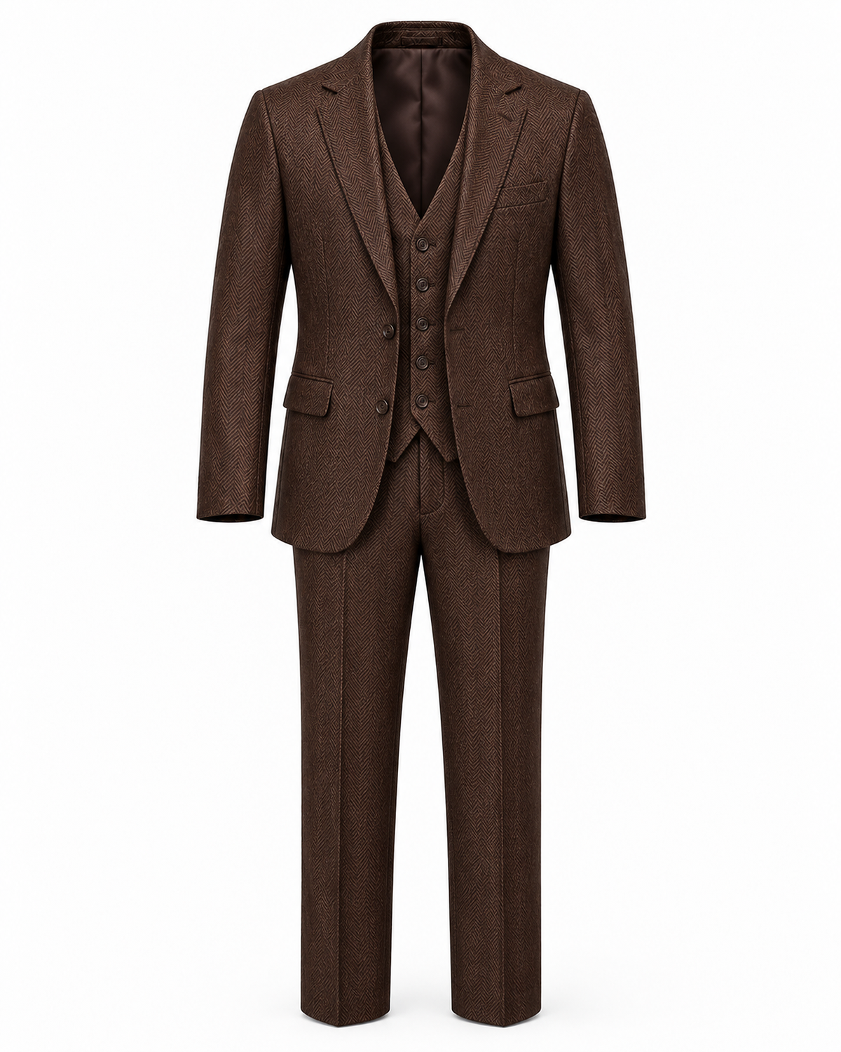 DFCOLOR::Chocolate::V4 AI product-front studio image; garment-only, approved mother-image visual