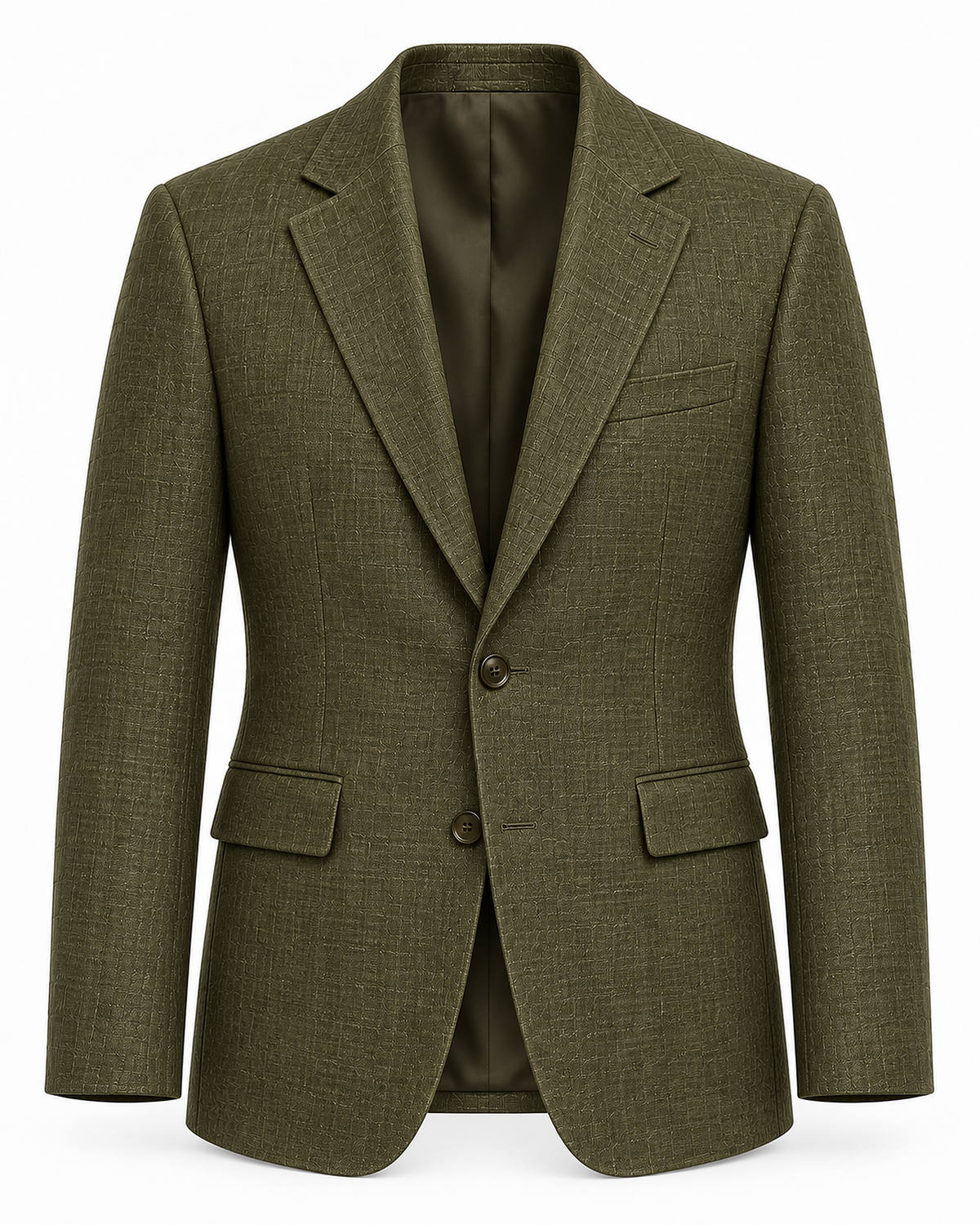 DFCOLOR::Olive::V4 AI product-front studio image; garment-only, approved mother-image visual