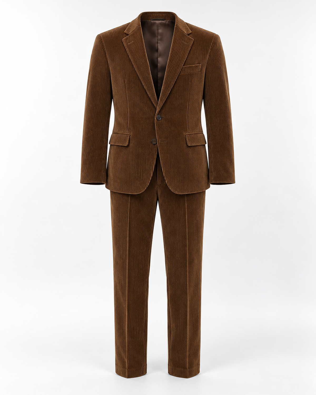 DFCOLOR::Tobacco::V4 AI product-front studio image; garment-only, approved mother-image visual
