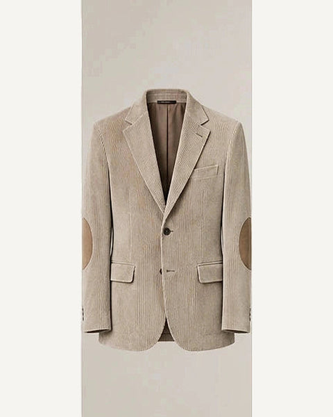DFCOLOR::Stone::product — Fine-Wale Corduroy Elbow-Patch Sport Coat; 4:5 full-image reframed without crop