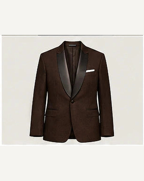 DFCOLOR::Chocolate::product — Ivory Textured Peak-Lapel Dinner Jacket; 4:5 full-image reframed without crop