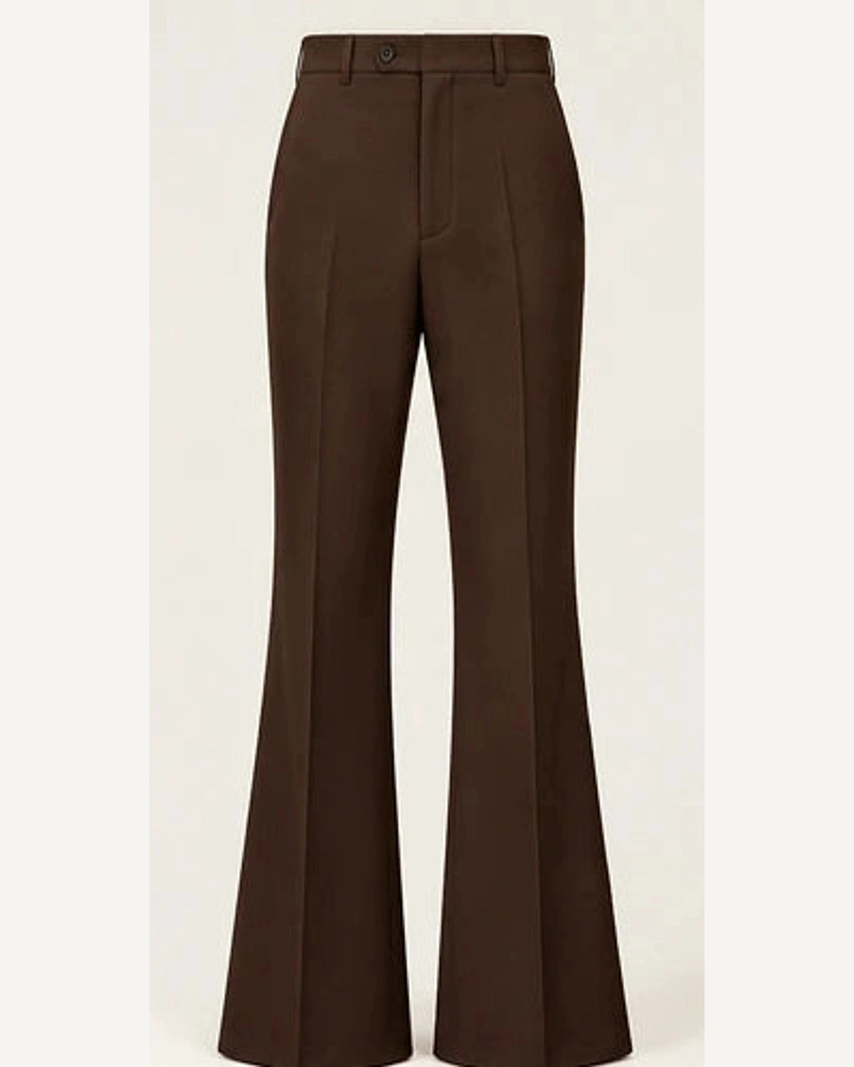 DFCOLOR::Chocolate::product — Walnut High-Rise Flare Trousers; 4:5 full-image reframed without crop