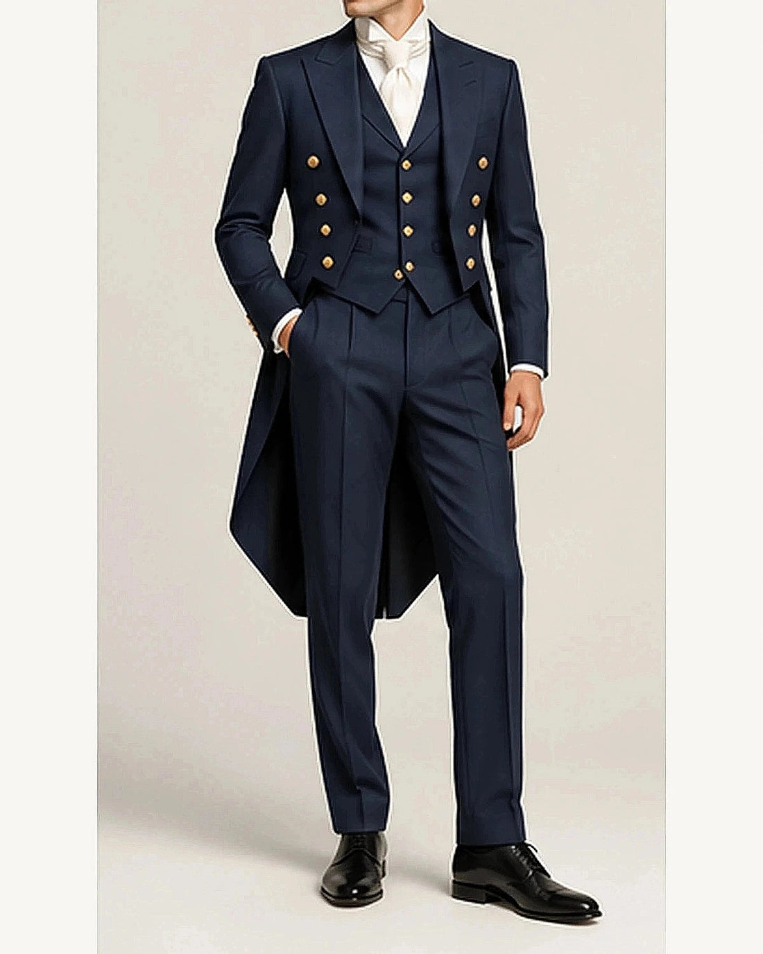 DFCOLOR::Navy::onbody — Regency Tailcoat Formal Set