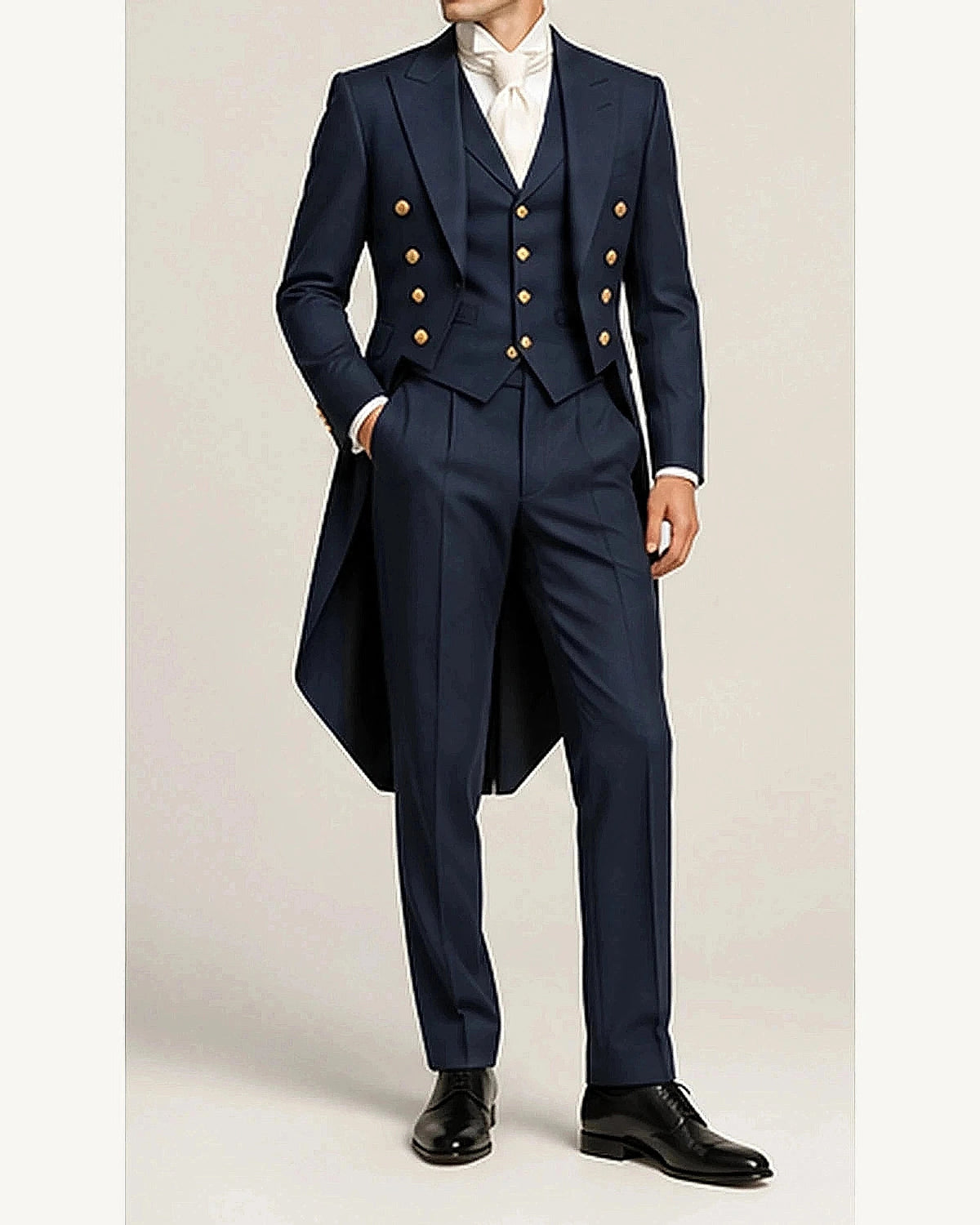 DFCOLOR::Navy::onbody — Regency Tailcoat Formal Set