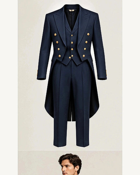 DFCOLOR::Navy::product — Regency Tailcoat Formal Set