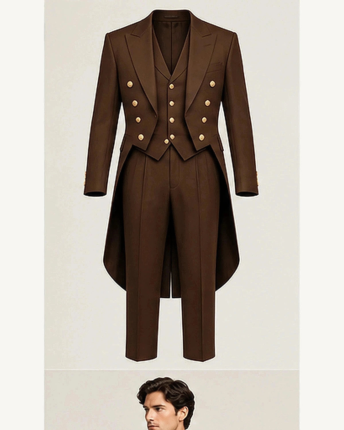 DFCOLOR::Chocolate::product — Regency Tailcoat Formal Set