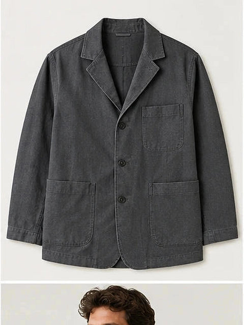 DFCOLOR::Charcoal::product — Indigo Chore Blazer